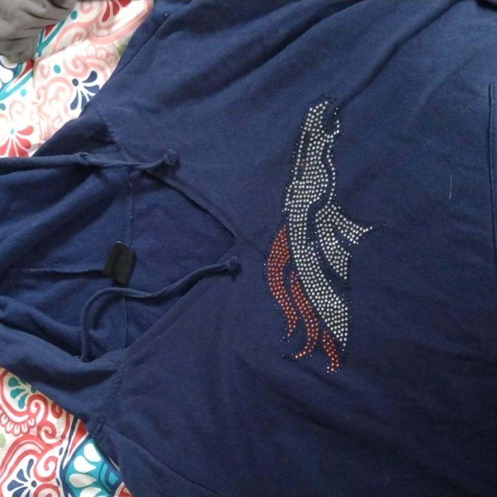 Denver broncos sweatshirt xxl women's